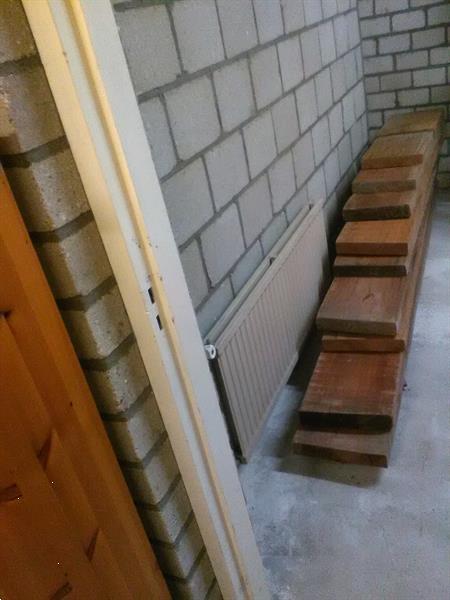 Grote foto mahonie ongeschaafde planken doe het zelf en verbouw hout en planken