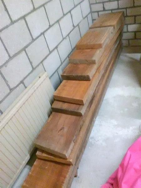 Grote foto mahonie ongeschaafde planken doe het zelf en verbouw hout en planken