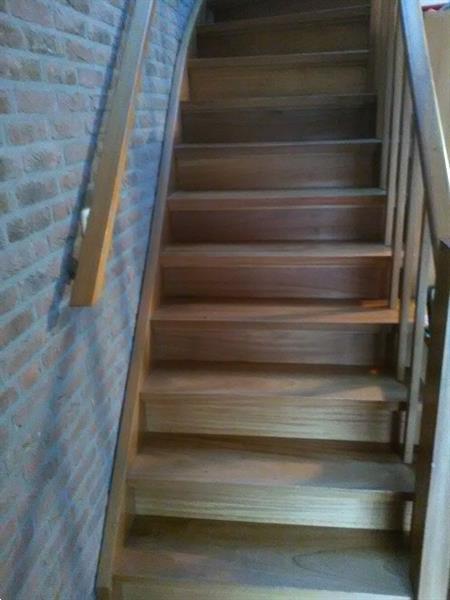 Grote foto mahonie ongeschaafde planken doe het zelf en verbouw hout en planken