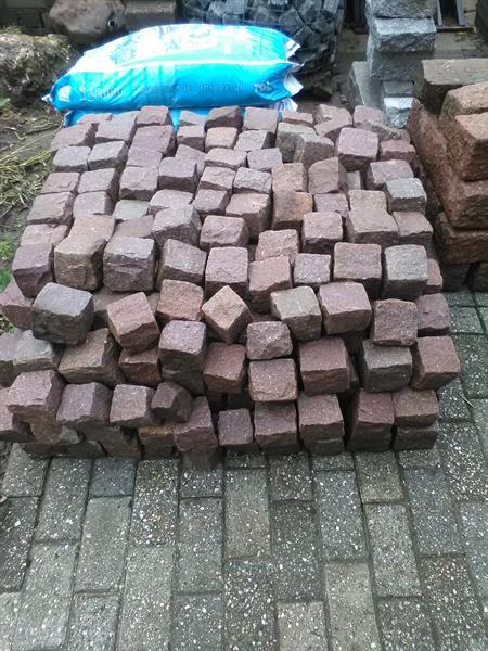 Grote foto granieten kinderkopjes italiaans porfier tuin en terras sierstenen en rotsen