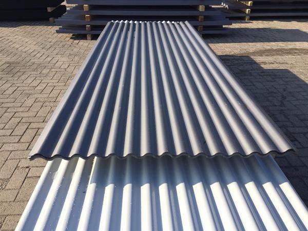 Grote foto golfplaat metaal grijs 3m dakplaten doe het zelf en verbouw dakpannen