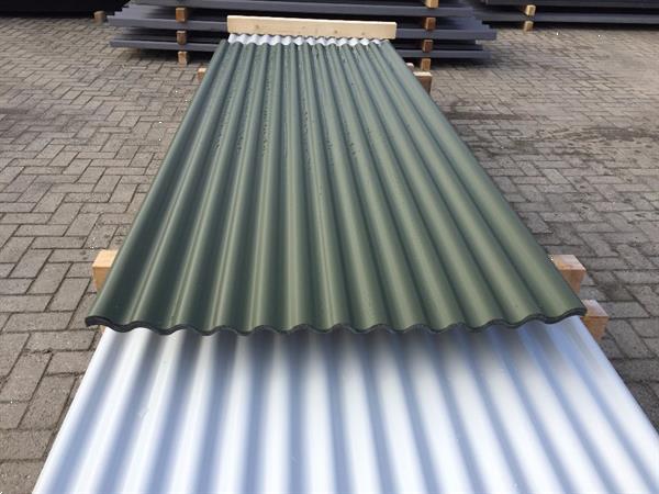 Grote foto groene golfplaten metaal dakplaat golfplaat doe het zelf en verbouw dakpannen