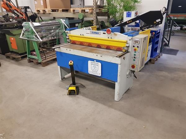 Grote foto durma schaar 1350x3mm met elektrische achteraanslag knipschaar knipbank guillotineschaar doe het zelf en verbouw gereedschappen en machines