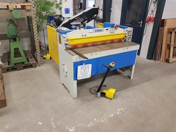 Grote foto durma schaar 1350x3mm met elektrische achteraanslag knipschaar knipbank guillotineschaar doe het zelf en verbouw gereedschappen en machines