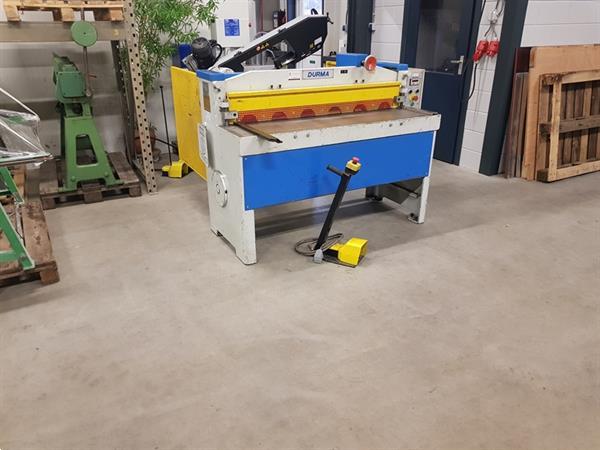 Grote foto durma schaar 1350x3mm met elektrische achteraanslag knipschaar knipbank guillotineschaar doe het zelf en verbouw gereedschappen en machines