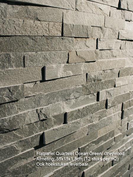 Grote foto steenstrips stonepanels greywood quartsiet breukruw doe het zelf en verbouw tegels