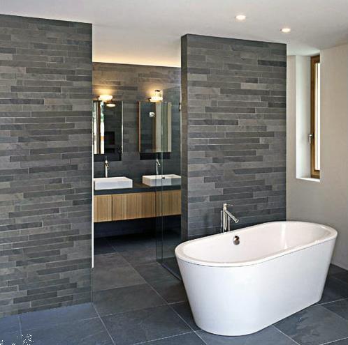 Grote foto steenstrips stonepanels greywood quartsiet breukruw doe het zelf en verbouw tegels