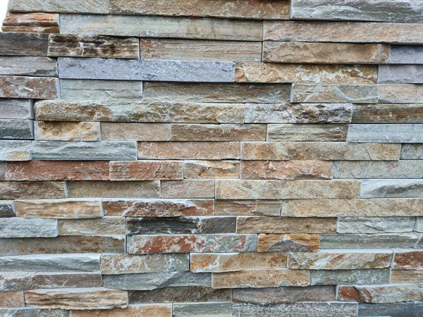 Grote foto steenstrips stonepanels greywood quartsiet breukruw doe het zelf en verbouw tegels