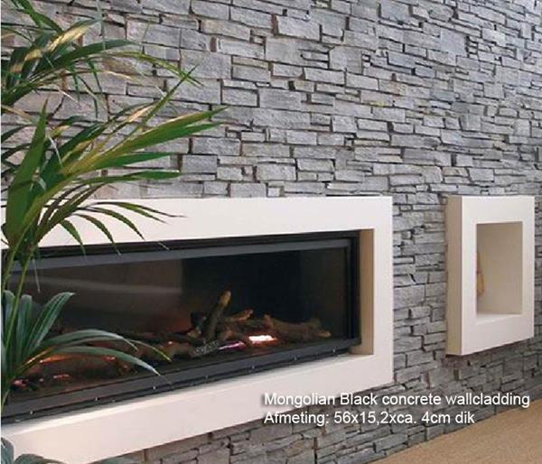 Grote foto steenstrips stonepanels greywood quartsiet breukruw doe het zelf en verbouw tegels