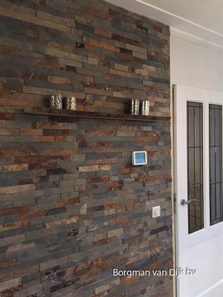 Grote foto steenstrips stonepanels greywood quartsiet breukruw doe het zelf en verbouw tegels