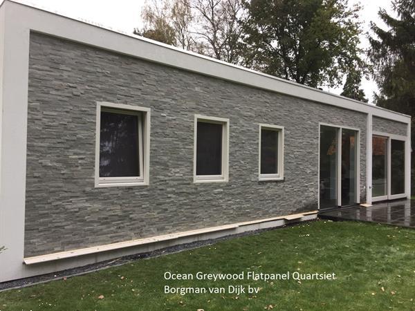 Grote foto steenstrips stonepanels greywood quartsiet breukruw doe het zelf en verbouw tegels