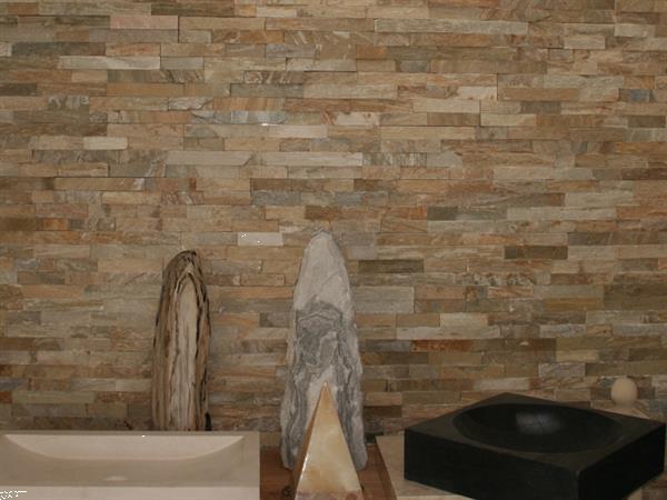 Grote foto steenstrips stonepanels greywood quartsiet breukruw doe het zelf en verbouw tegels