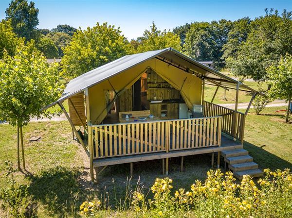 Grote foto luxe safaritenten met badkamer op kleine campings vakantie campings