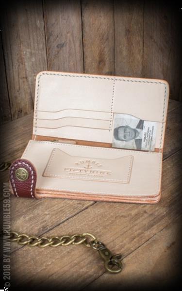 Grote foto rumble 59 leather wallet two tone cash only. kleding dames sieraden