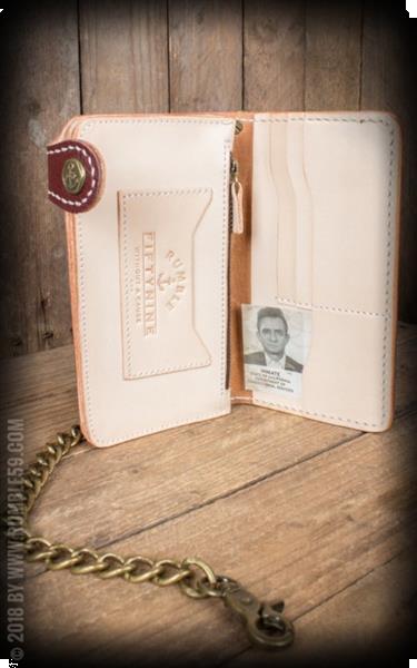 Grote foto rumble 59 leather wallet two tone cash only. kleding dames sieraden