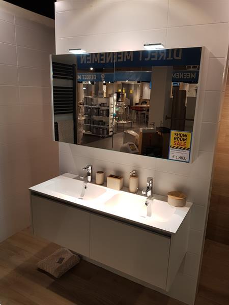 Grote foto badmeubel 120cm solid surface wastafel doe het zelf en verbouw sanitair