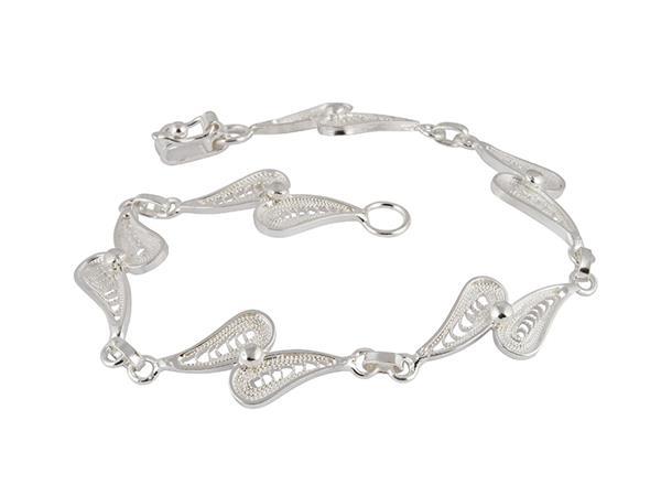 Grote foto zilveren filigrain schakelarmband uit peru sieraden tassen en uiterlijk armbanden voor haar