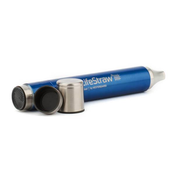 Grote foto lifestraw steel waterfilter met actieve kool caravans en kamperen overige caravans en kamperen