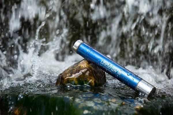 Grote foto lifestraw steel waterfilter met actieve kool caravans en kamperen overige caravans en kamperen