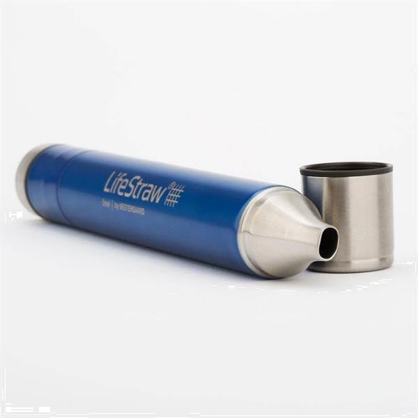 Grote foto lifestraw steel waterfilter met actieve kool caravans en kamperen overige caravans en kamperen