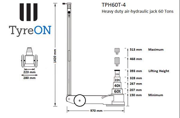 Grote foto tyreon tph60t 4 lucht hydraulische krik zakelijke goederen overige zakelijke goederen
