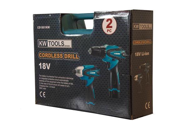 Grote foto kw tools accu boor cd1801kw doe het zelf en verbouw gereedschappen en machines