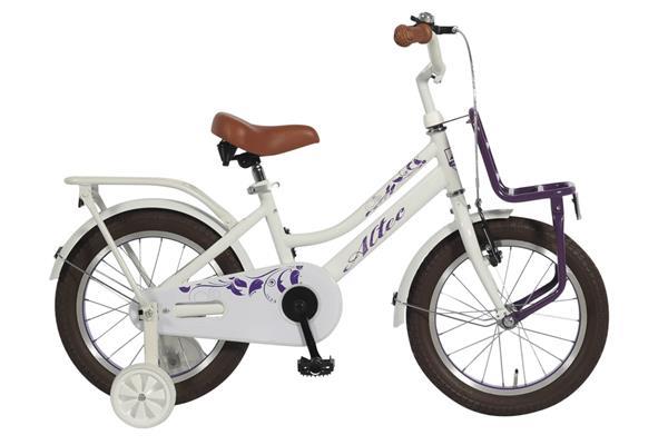 Grote foto umit princess meisjesfiets 14 inch paars poppenzitje fietsen en brommers kinderfietsen