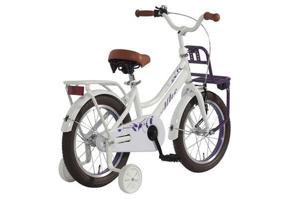 Grote foto umit princess meisjesfiets 14 inch paars poppenzitje fietsen en brommers kinderfietsen