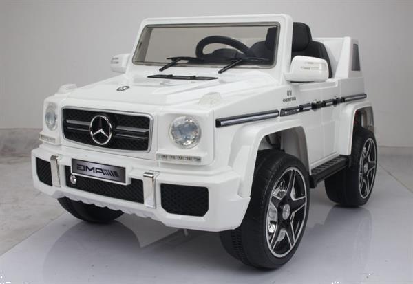 Grote foto mercedes g63 amg 2.4ghz wit spraypaint kinderen en baby los speelgoed