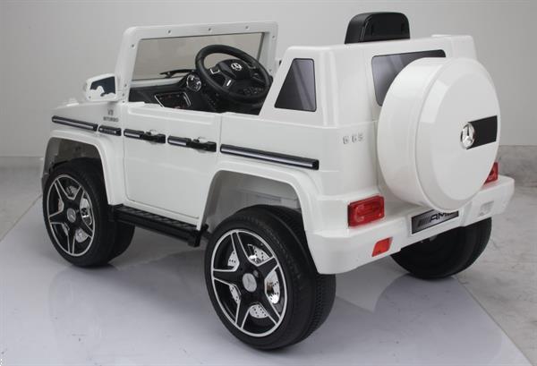 Grote foto mercedes g63 amg 2.4ghz wit spraypaint kinderen en baby los speelgoed