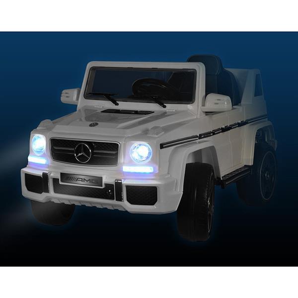 Grote foto mercedes g63 amg 2.4ghz wit spraypaint kinderen en baby los speelgoed