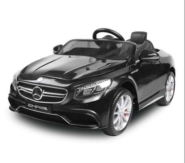 Grote foto mercedes s63 amg zwart metallic 12v leder kinderen en baby los speelgoed