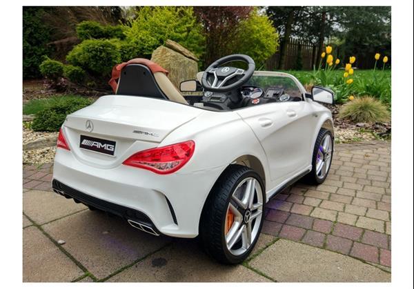 Grote foto mercedes cla45 amg wit radar leder stuurbekrachtiging kinderen en baby los speelgoed