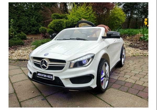 Grote foto mercedes cla45 amg wit radar leder stuurbekrachtiging kinderen en baby los speelgoed