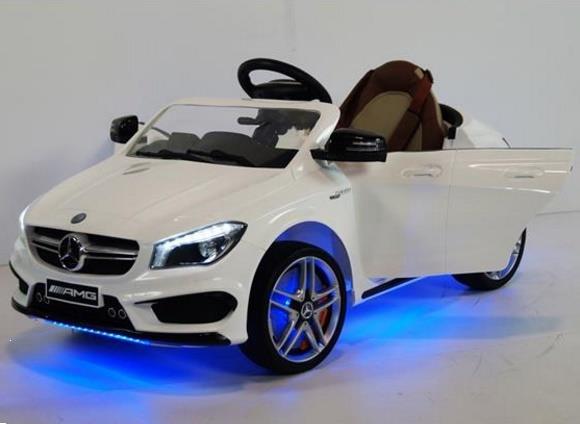 Grote foto mercedes cla45 amg wit radar leder stuurbekrachtiging kinderen en baby los speelgoed