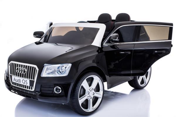 Grote foto audi q5 2.4ghz metallic zwart rubberbanden kinderen en baby los speelgoed