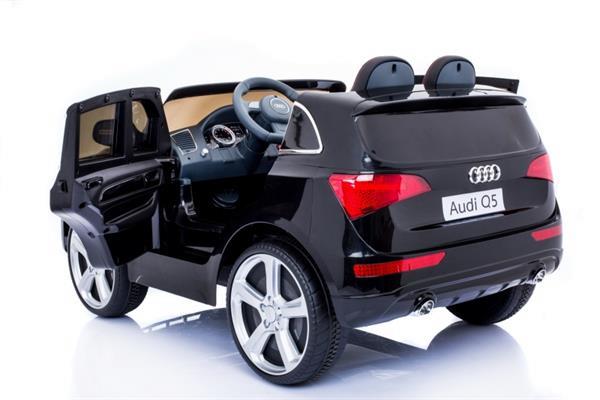 Grote foto audi q5 2.4ghz metallic zwart rubberbanden kinderen en baby los speelgoed