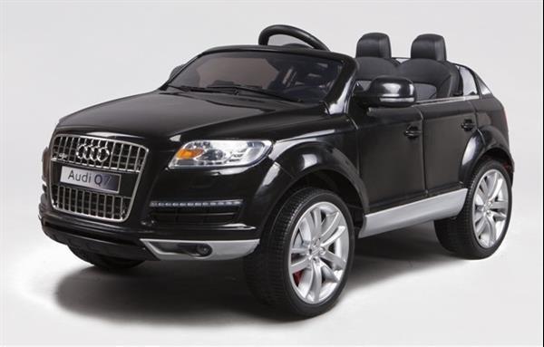 Grote foto audi q7 zwart 2.4ghz 12v fm radio kinderen en baby los speelgoed