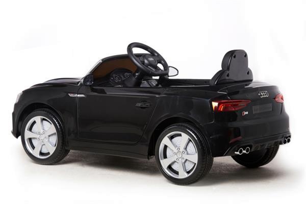 Grote foto audi s5 cabrio metallic zwart 12v kinderen en baby los speelgoed