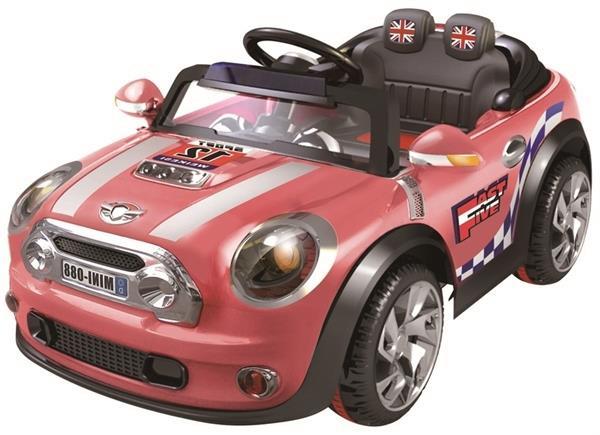 Grote foto mini cooper one 12v roze kinderen en baby los speelgoed