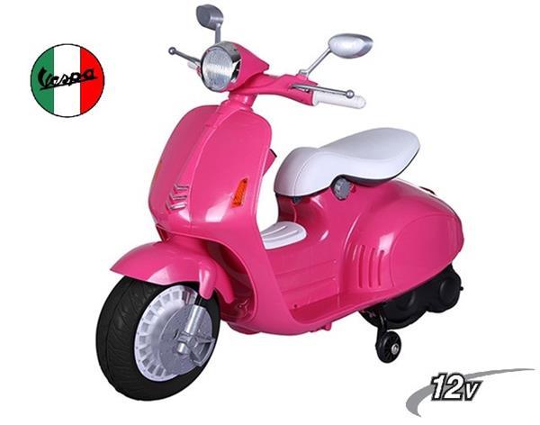 Grote foto vespa scooter roze 12v multimedia kinderen en baby los speelgoed