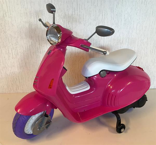 Grote foto vespa scooter roze 12v multimedia kinderen en baby los speelgoed