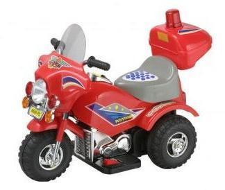 Grote foto politiemotor rood 6v sirene geluidjes kinderen en baby los speelgoed