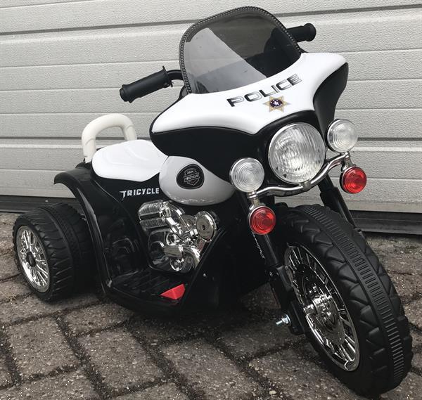 Grote foto harley politiemotor look 6v zwart kinderen en baby los speelgoed