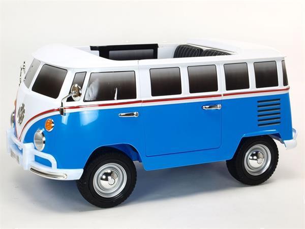 Grote foto volkswagen t1 sixties campervan 12v leder blauw 2 persoons r kinderen en baby los speelgoed