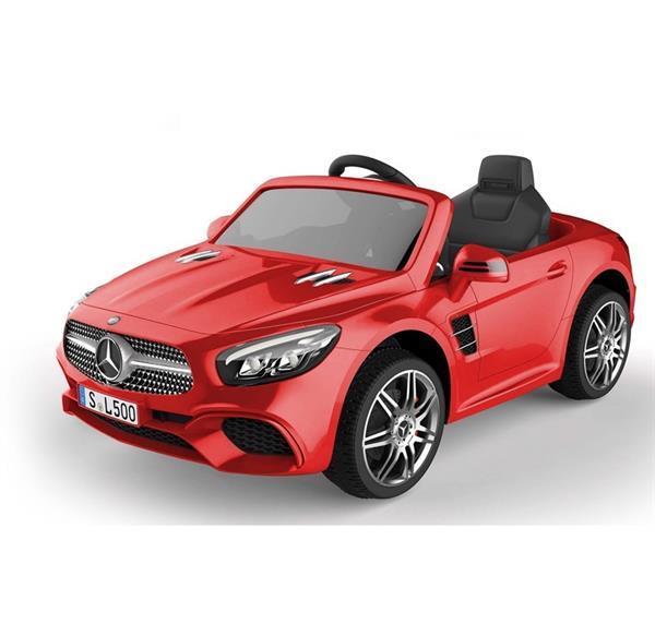 Grote foto mercedes sl500 12v metallic rood 2.4ghz leer bluetooth kinderen en baby los speelgoed