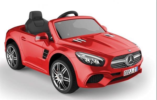 Grote foto mercedes sl500 12v metallic rood 2.4ghz leer bluetooth kinderen en baby los speelgoed