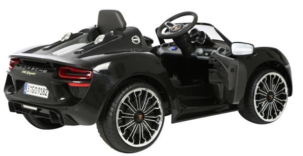 Grote foto porsche 918 spyder 12v zwart fm radio kinderen en baby los speelgoed