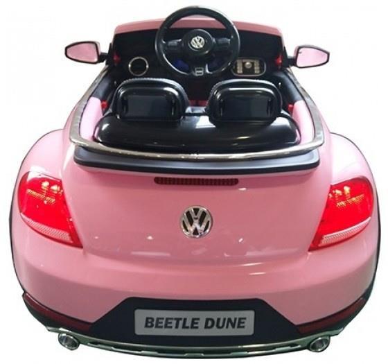 Grote foto volkswagen beetle dune roze 12v fm radio rubberband kinderen en baby los speelgoed