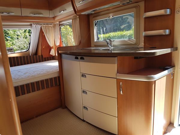 Grote foto hobby 455uf compleet met mover en nieuwe voortent caravans en kamperen caravans